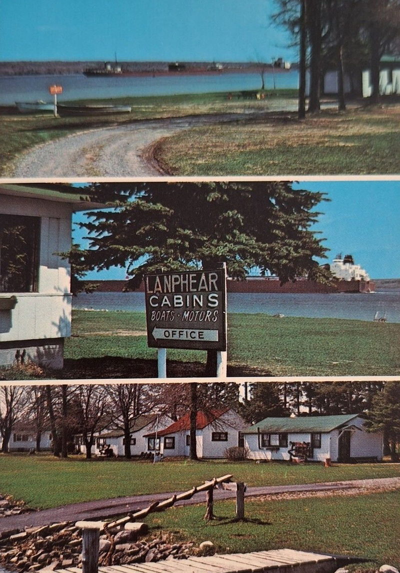 Lanphears Resort (Lanphear Cabins) - Old Postcard (newer photo)